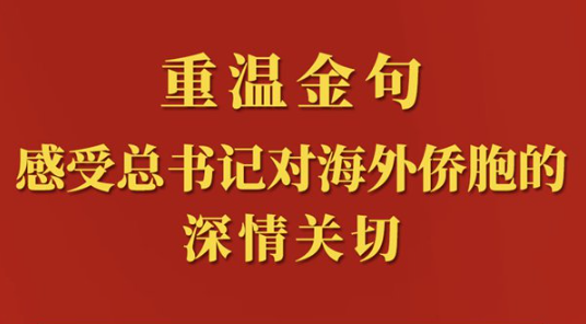 重温金句，感受总书记对海外侨胞的深情关切